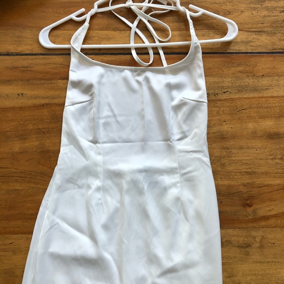 NWT NastyGal Satin Strappy Dress - Picture 5 of 8